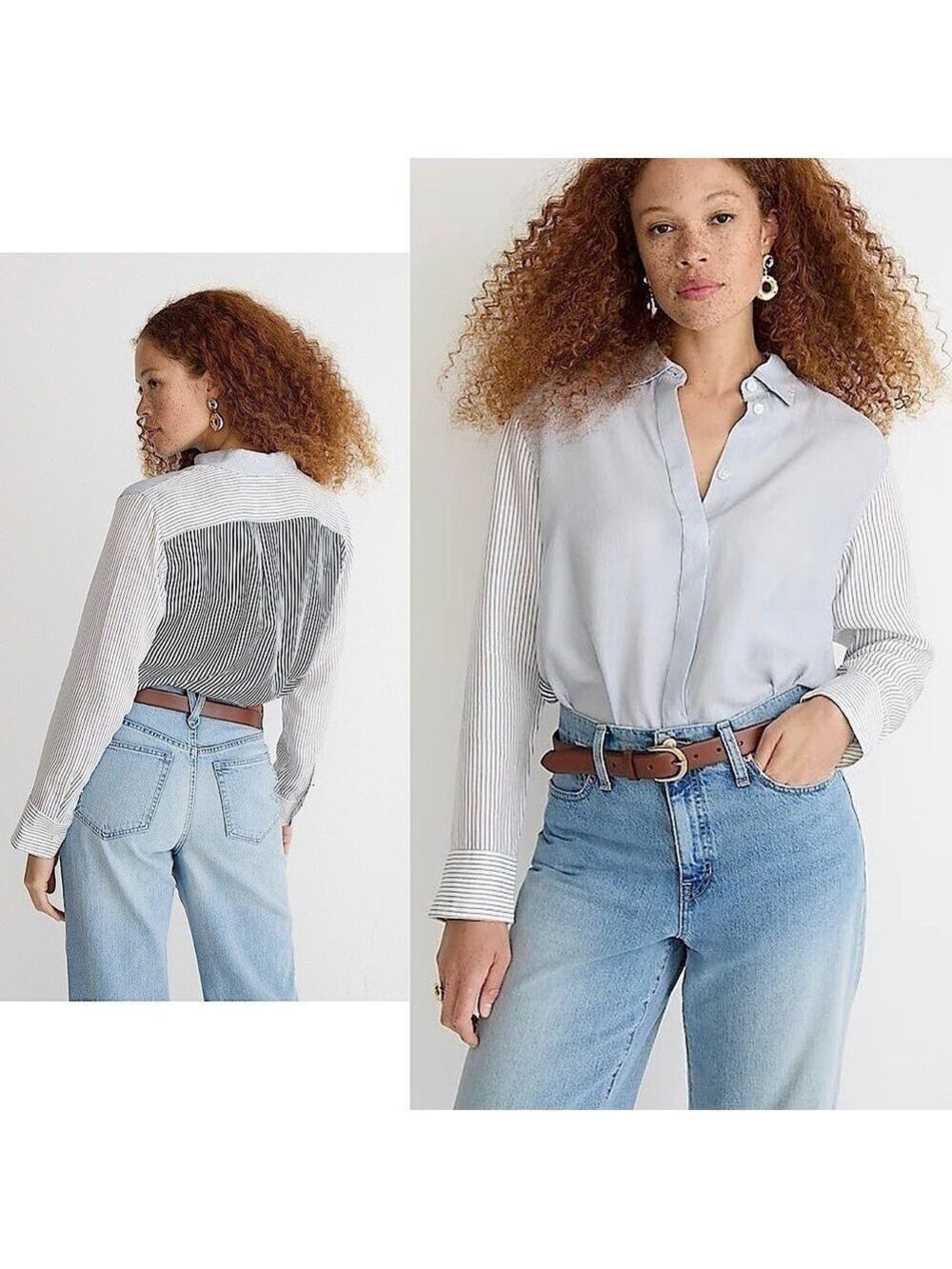 J. Crew Limited Edition Classic Fit Drapey Cupro Blouse